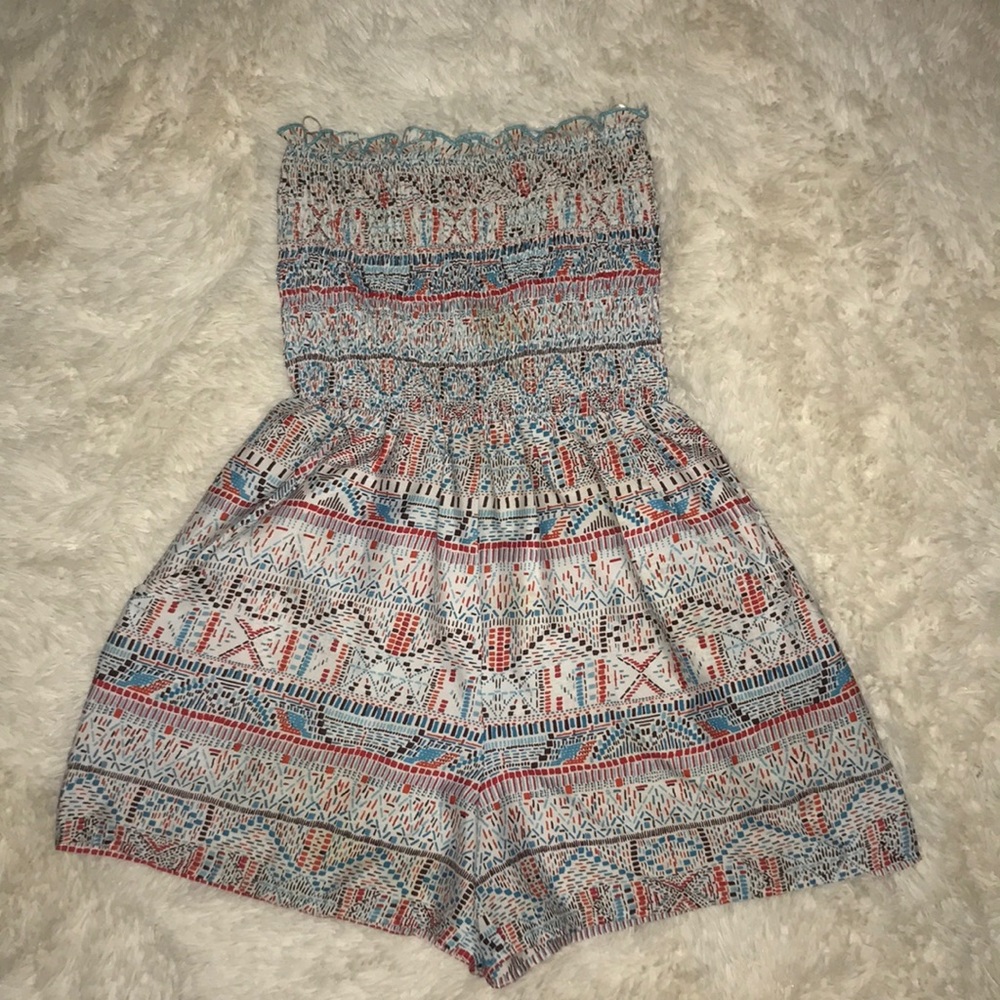 Strapless Romper